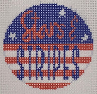 Stars & Stripes Round (print)