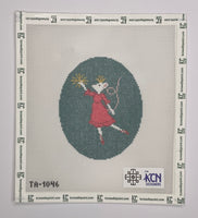 Christmas Mouse Red Ornament (print)