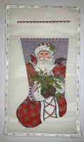 Holly Santa Stocking
