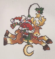Santa Riding Reindeer