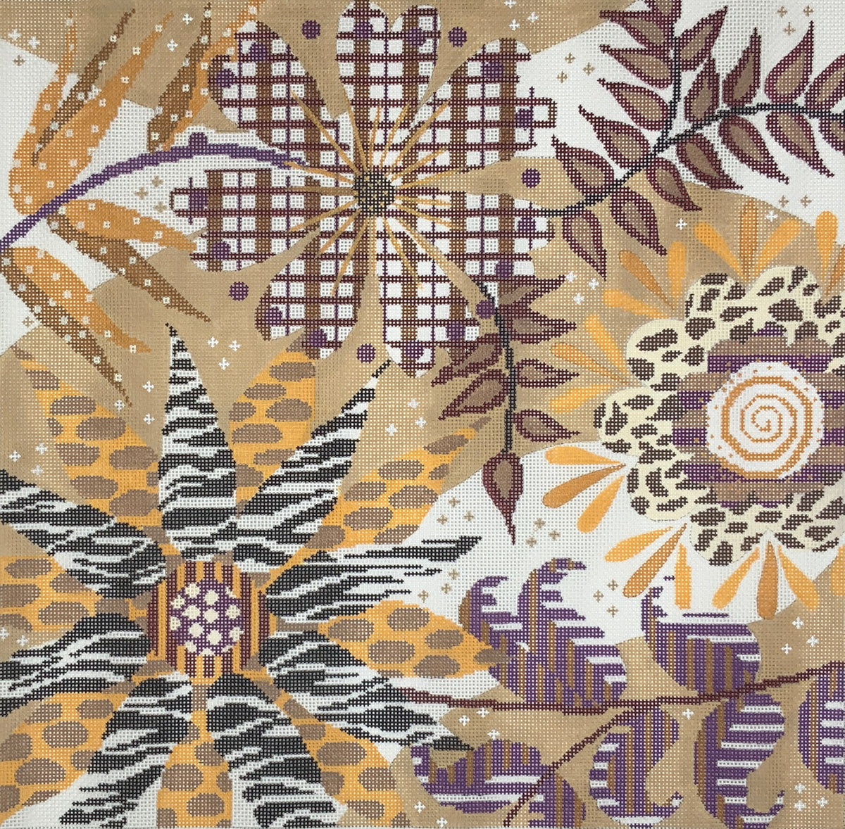 Wild Flowers | Needlepoint Destashing