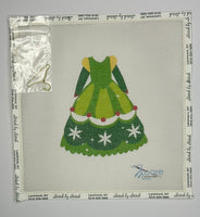 Green Snowflake Dress (print)