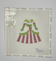 Red & White Striped Dress (print)