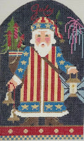 July Patriotic Santa with stitch guide