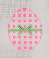 Pink Gingham Egg