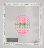 Pink Gingham Egg