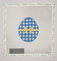 Blue Gingham Egg