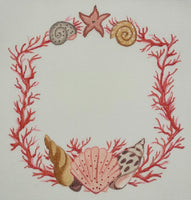 Coral & Shells Monogram Frame