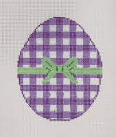 Lavender Gingham Egg