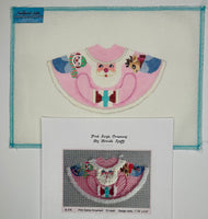 Pink Santa Ornament with stitch guide