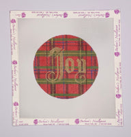 Joy Plaid Round