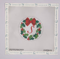 Christmas Monogram Wreath - S (print)