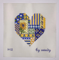 Blue & Yellow Heart