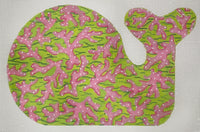 Med. Whale Sea Coral Pinks & Greens