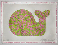 Med. Whale Sea Coral Pinks & Greens