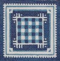 Monogram Square - Blue