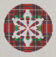 Plaid Snowflake Ornament