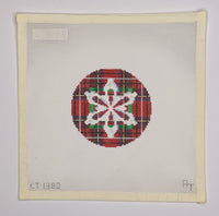 Plaid Snowflake Ornament