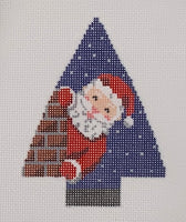 Santa in Chimney Tree