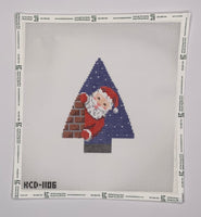 Santa in Chimney Tree