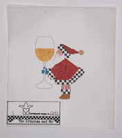 Serving Chardonnay with stitch guide