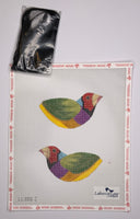 Lady Gouldian Finch Double Sided Clip-On