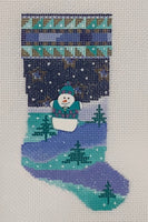 Snowman Scene Mini Sock
