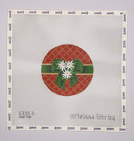 Red Trellis Ornament