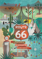 Route 66 Travel Poster
