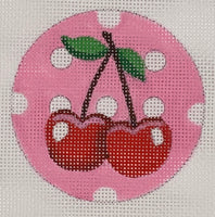 Pink Dot Cherries Round
