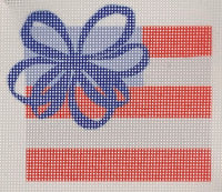 American Flag with Bow (print)