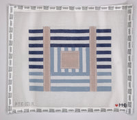 Multi Stripe Tote - Navy Sky