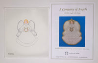 Angel with Harp with stitch guide