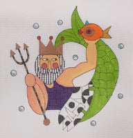 King Neptune with stitch guide