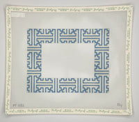 Blue / Cream Fretwork Frame
