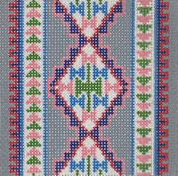 The Arcadia Swuare - Pink/Green