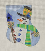 June Snowman Mini Sock
