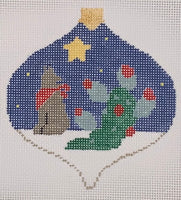 Coyote with Cactus Bauble