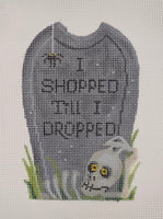 I Shopped Till I Dropped Tombstone