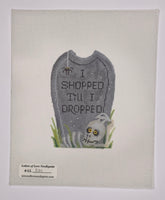 I Shopped Till I Dropped Tombstone