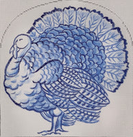 Blue and White Turkey