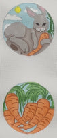 Bunny Medallion w/ Carrots