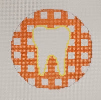 Gingham Tooth Ornament