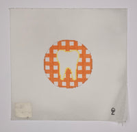 Gingham Tooth Ornament
