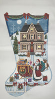 Santa's Arrival Stocking