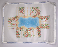 Rose Picket Fence with Beach Brick Cover