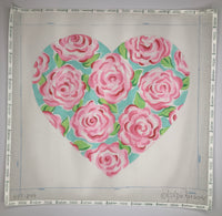 Heart Pillow - Lily Inspired Roses