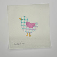 Aqua & Pink Chick