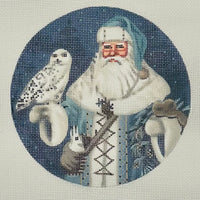 Blue Arctic Santa w/ Arctic Owl