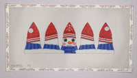 Snowman Face 3D Bell